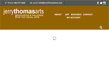 Tablet Screenshot of jerrythomasarts.com